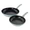 Oster Lynhurst 2-Piece Blue Aluminum Nonstick Frying Pan Set